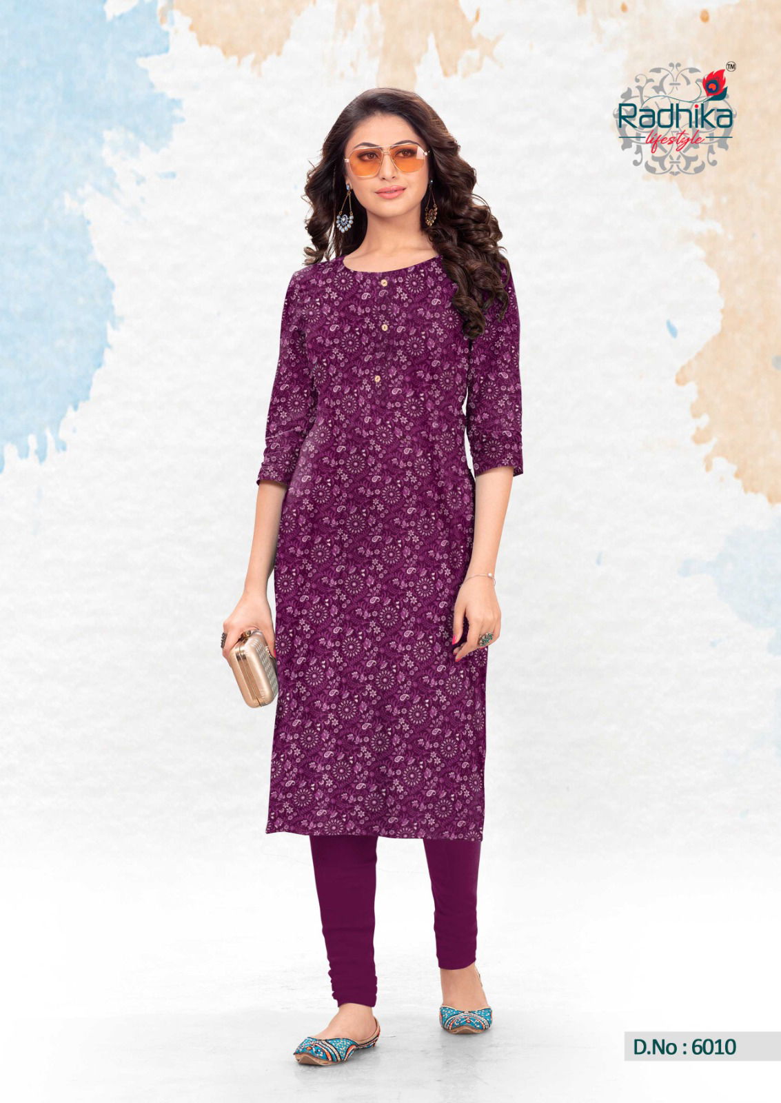 Traditional Vol 6 By Radhika Desginer Cotton Kurtis Wholesale Market In Surat

